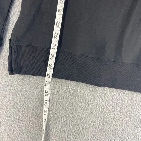 Boody Womens Top Sweater Bamboo Organic Cotton Active Weekend Crew Black Sz M - Picture 8 of 9